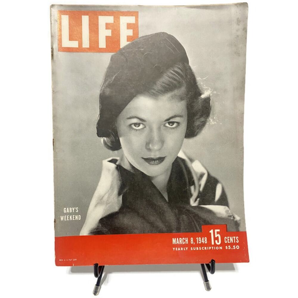 LIFE Magazine March 8 1948 Gaby Bouche Cover Communists Take Czechoslovakia